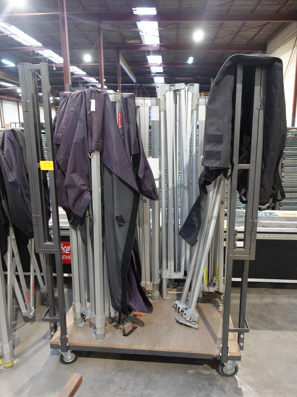 4x Alu bouwtent frame + kar – kavel bij Openbare Verkopen, Wielsbeke
