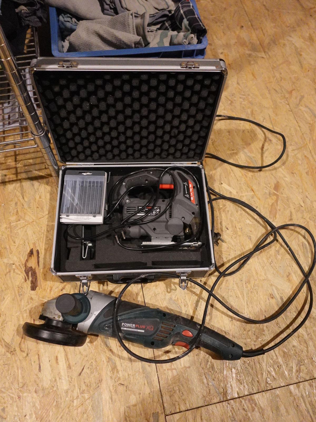 Haakse slijper + wipzaag Power Plus – kavel bij Openbare Verkopen, Bredene