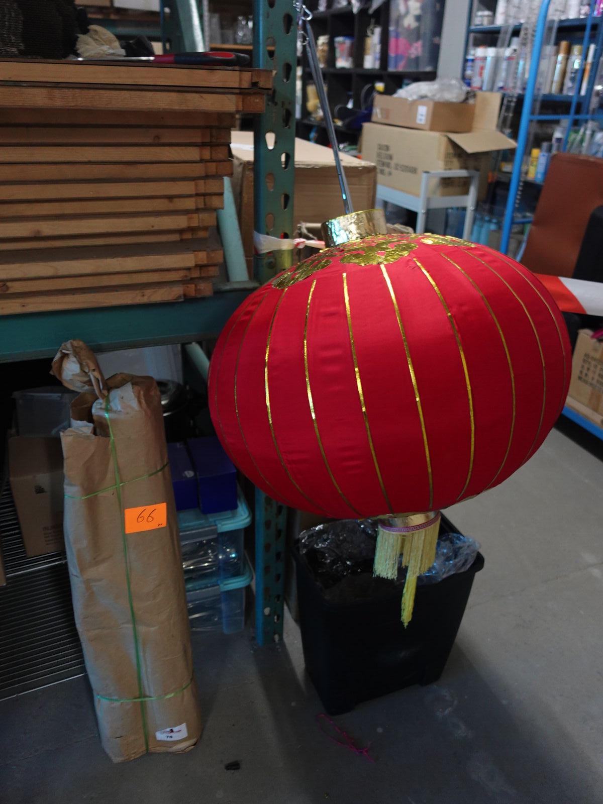 2x Chinese lampion – kavel bij Openbare Verkopen, Harelbeke