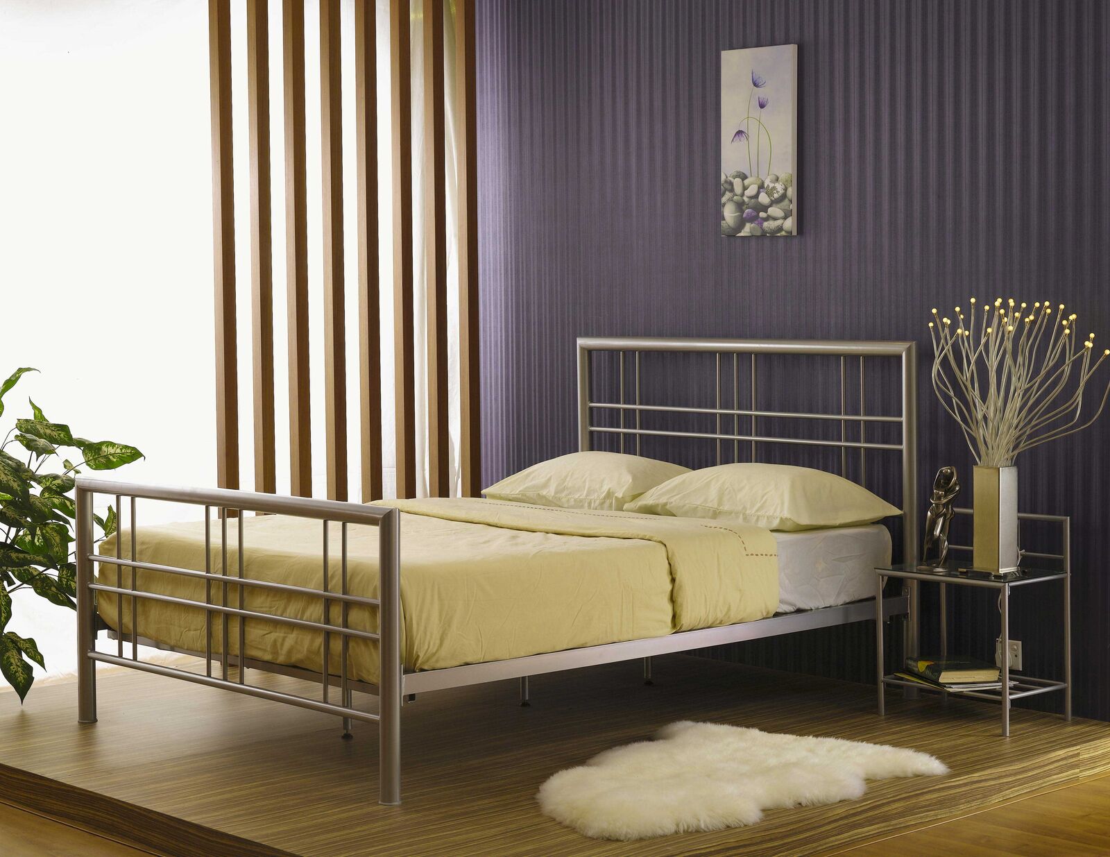 Metalen Tweepersoonsbed Pato 140x200 – kavel bij Openbare Verkopen, Beveren-Leie