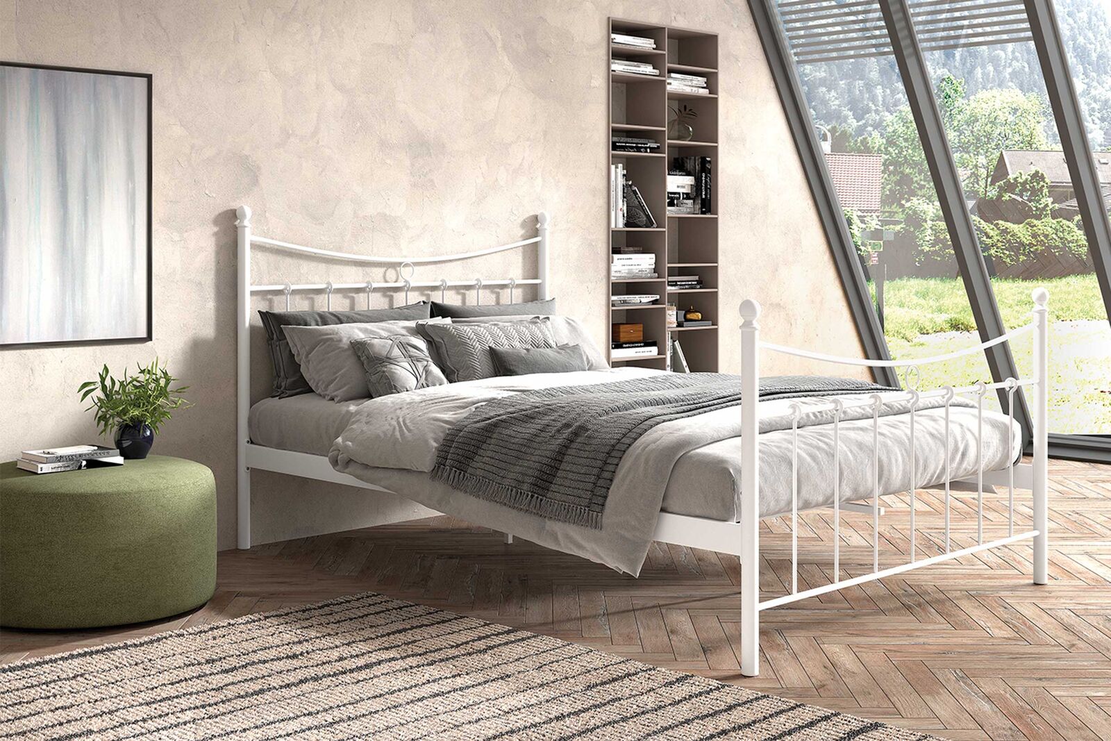 Metalen Tweepersoonsbed Pato 140x200 – kavel bij Openbare Verkopen, Beveren-Leie