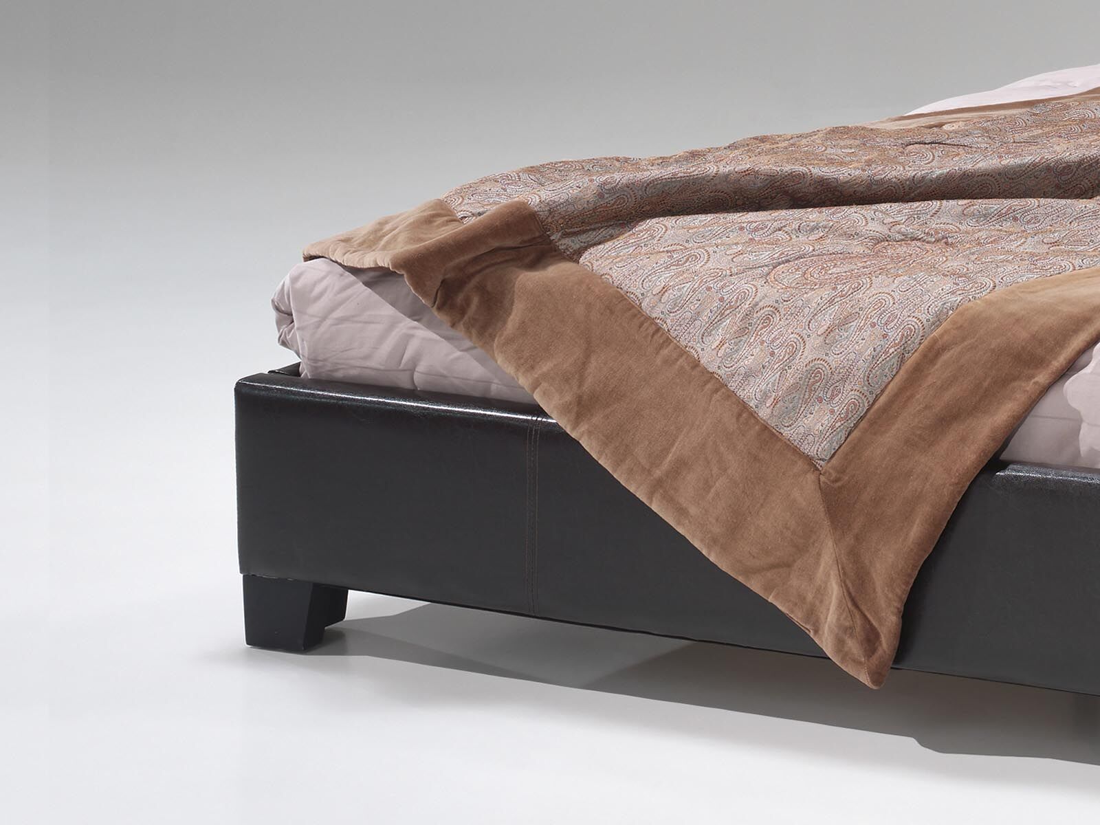 Tweepersoonsbed Miro 140x200 - bruin – kavel bij Openbare Verkopen, Beveren-Leie