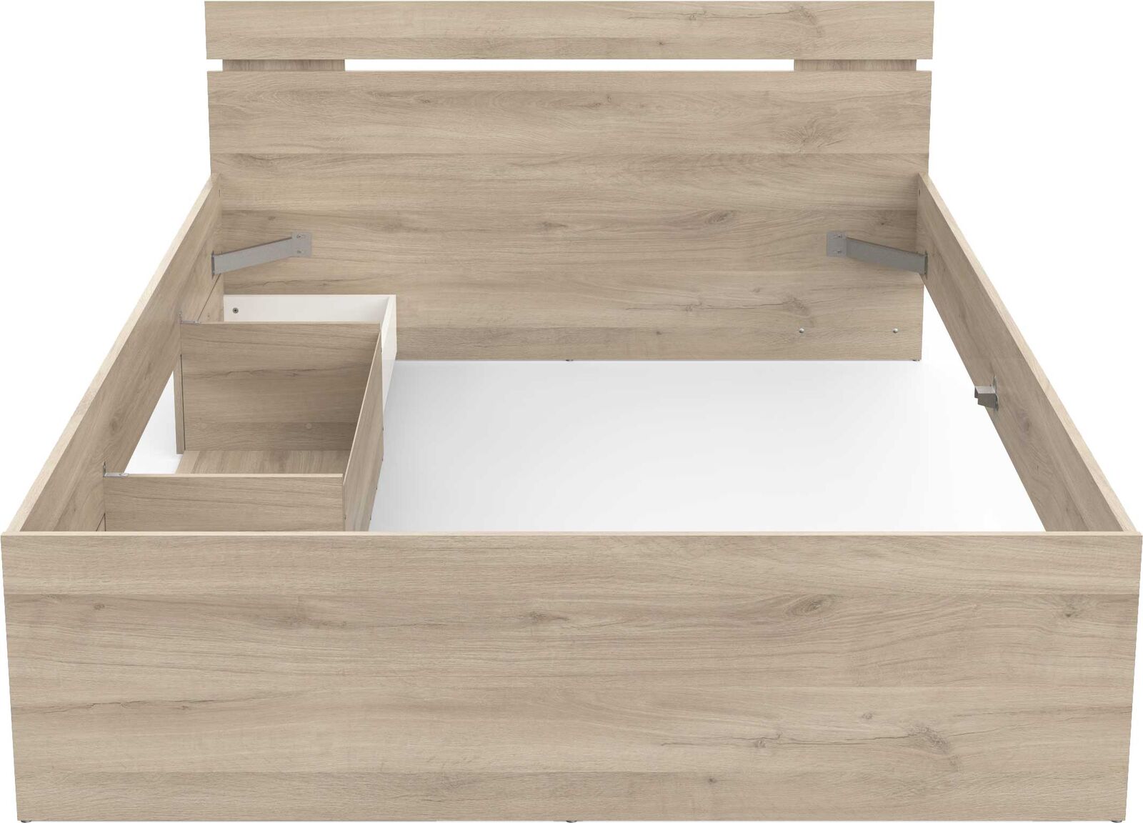 Bed Micheline 140 x 200 cm-Kronberg eik – kavel bij Openbare Verkopen, Beveren-Leie