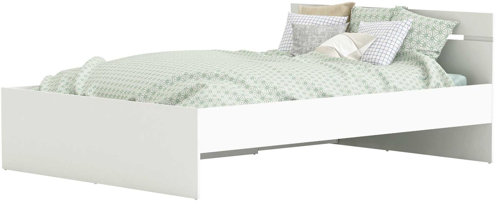 Bed Micheline 140 x 190 cm-mat wit – kavel bij Openbare Verkopen, Beveren-Leie