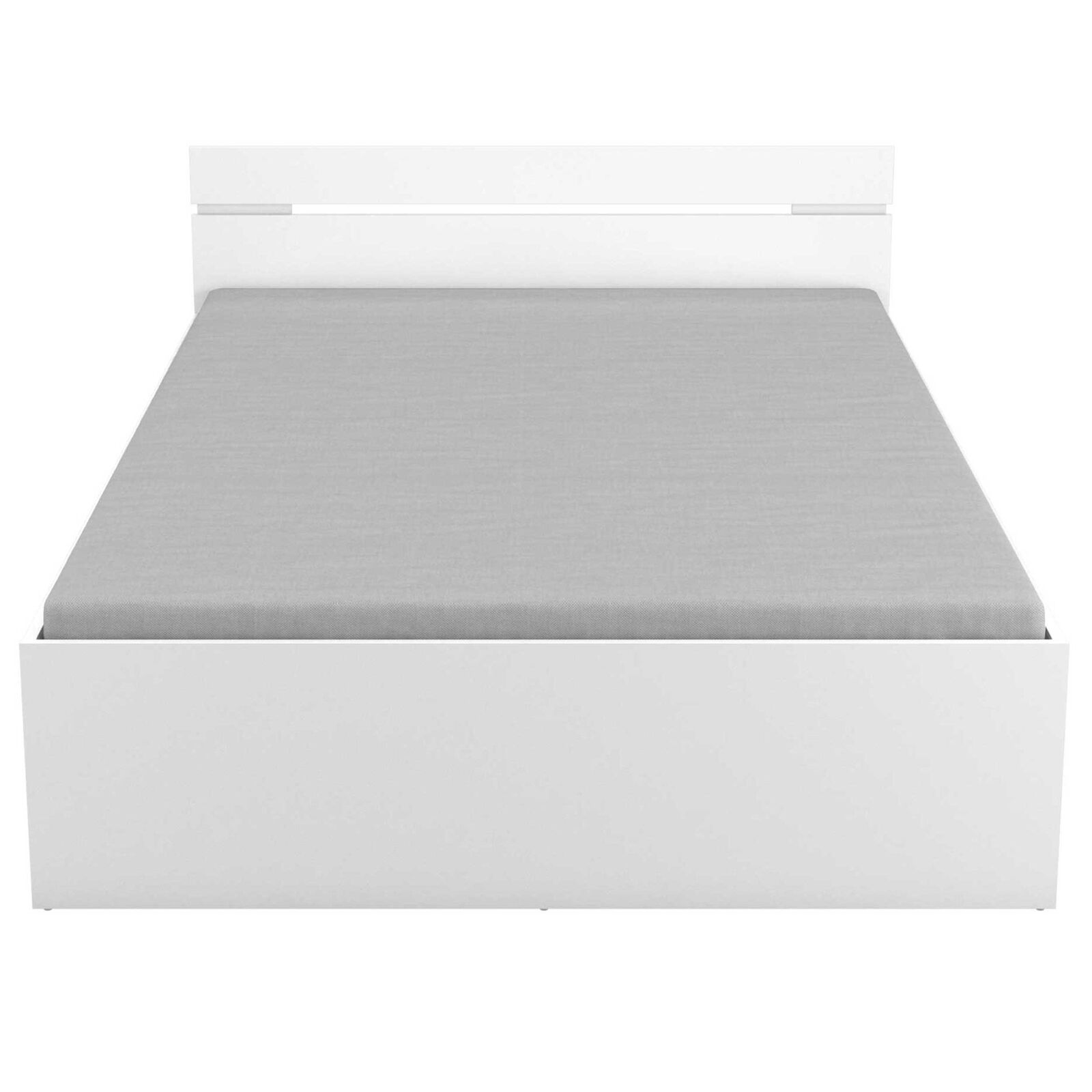 Bed Micheline 140 x 200 cm met opbergruimte - mat wit – kavel bij Openbare Verkopen, Beveren-Leie