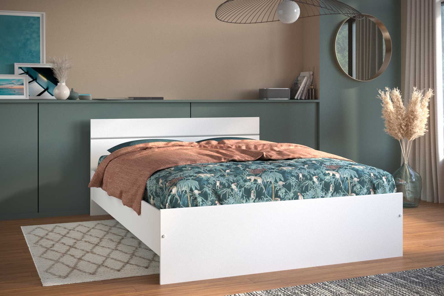 Bed Sole Mio 140x190 - wit – kavel bij Openbare Verkopen, Beveren-Leie