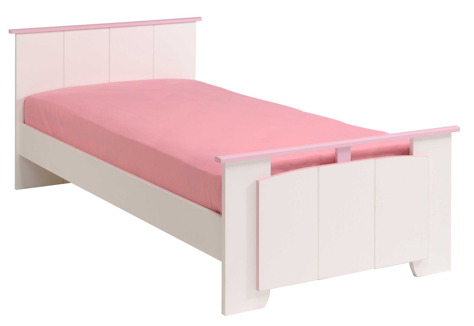 Kinderbed Biotiful 90x200 cm - roze/wit – kavel bij Openbare Verkopen, Beveren-Leie