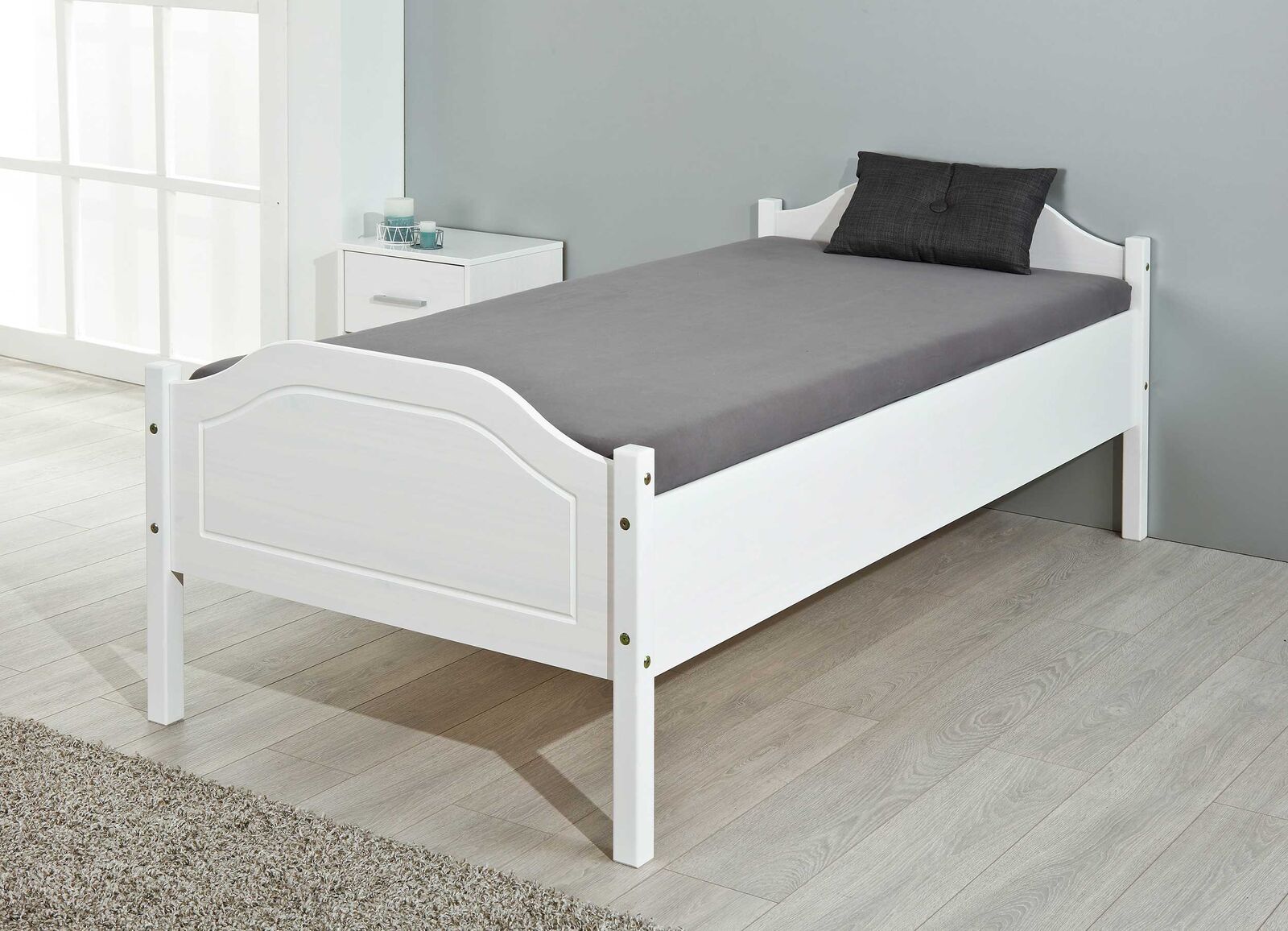 Kinderbed Karlo 90x200 cm - white wash – kavel bij Openbare Verkopen, Beveren-Leie