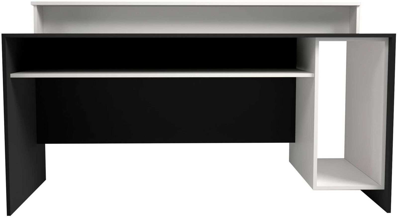 Gaming bureau Beri 140 cm - wit/zwart – kavel bij Openbare Verkopen, Beveren-Leie