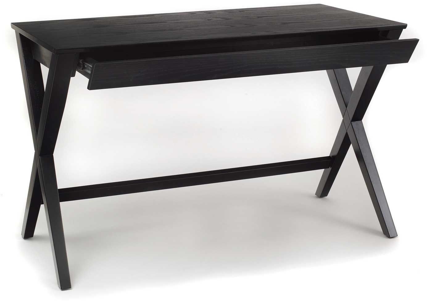 Bureau Wami 120cm, 1 lade - zwart – kavel bij Openbare Verkopen, Beveren-Leie