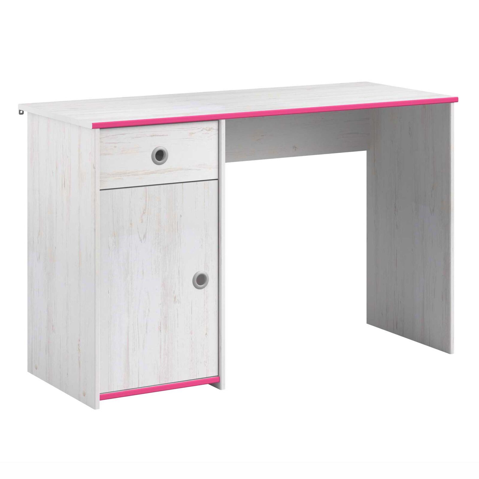 Bureau Smoozy 121cm - wit/roze of blauw – kavel bij Openbare Verkopen, Beveren-Leie