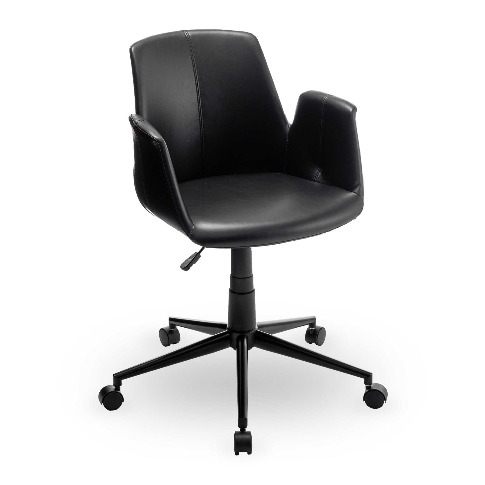 Bureaustoel Playtime - 55x60x84 cm - Zwart/PU-kunstleer – kavel bij Openbare Verkopen, Beveren-Leie