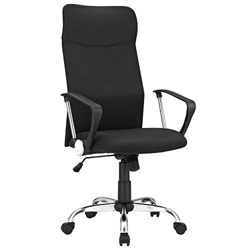 Ergonomische draaistoel met gewatteerde zitting, belastbaar tot 120 kg, zwart – kavel bij Openbare Verkopen, Beveren-Leie