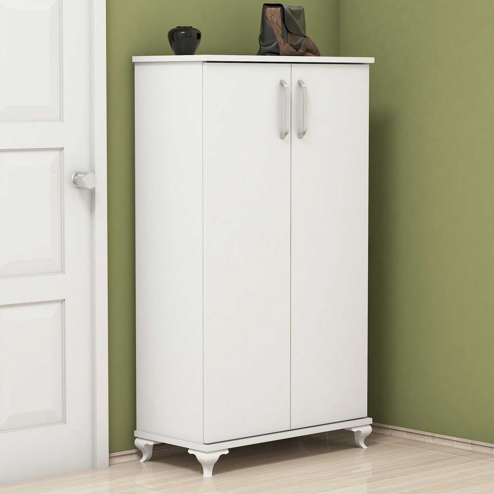 Ari Schoenenkast | 100% MELAMINE | Wit – kavel bij Openbare Verkopen, Beveren-Leie