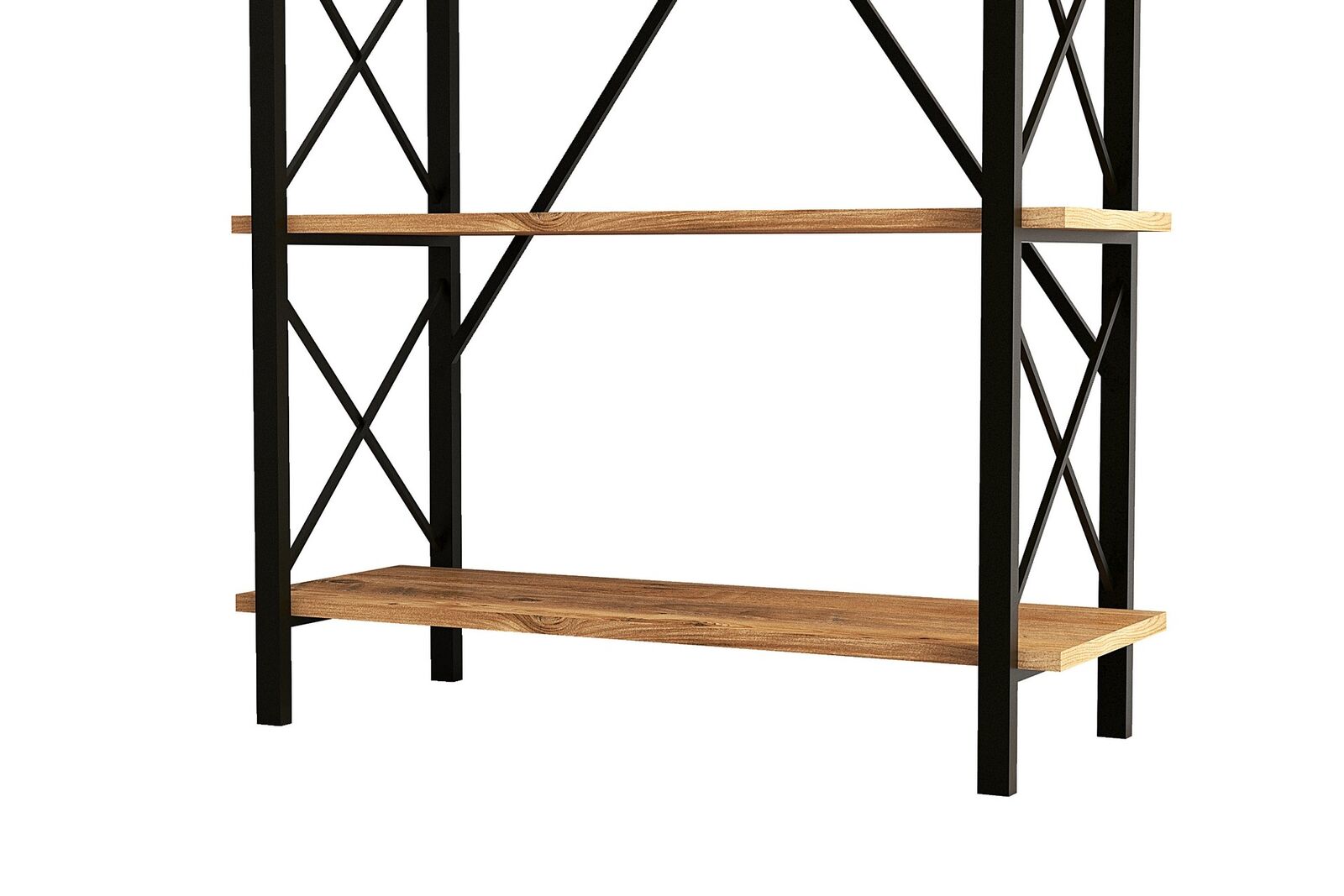 Nero Elit Boekenplank | 100% MELAMINE | Atlantisch grenen, zwart – kavel bij Openbare Verkopen, Beveren-Leie