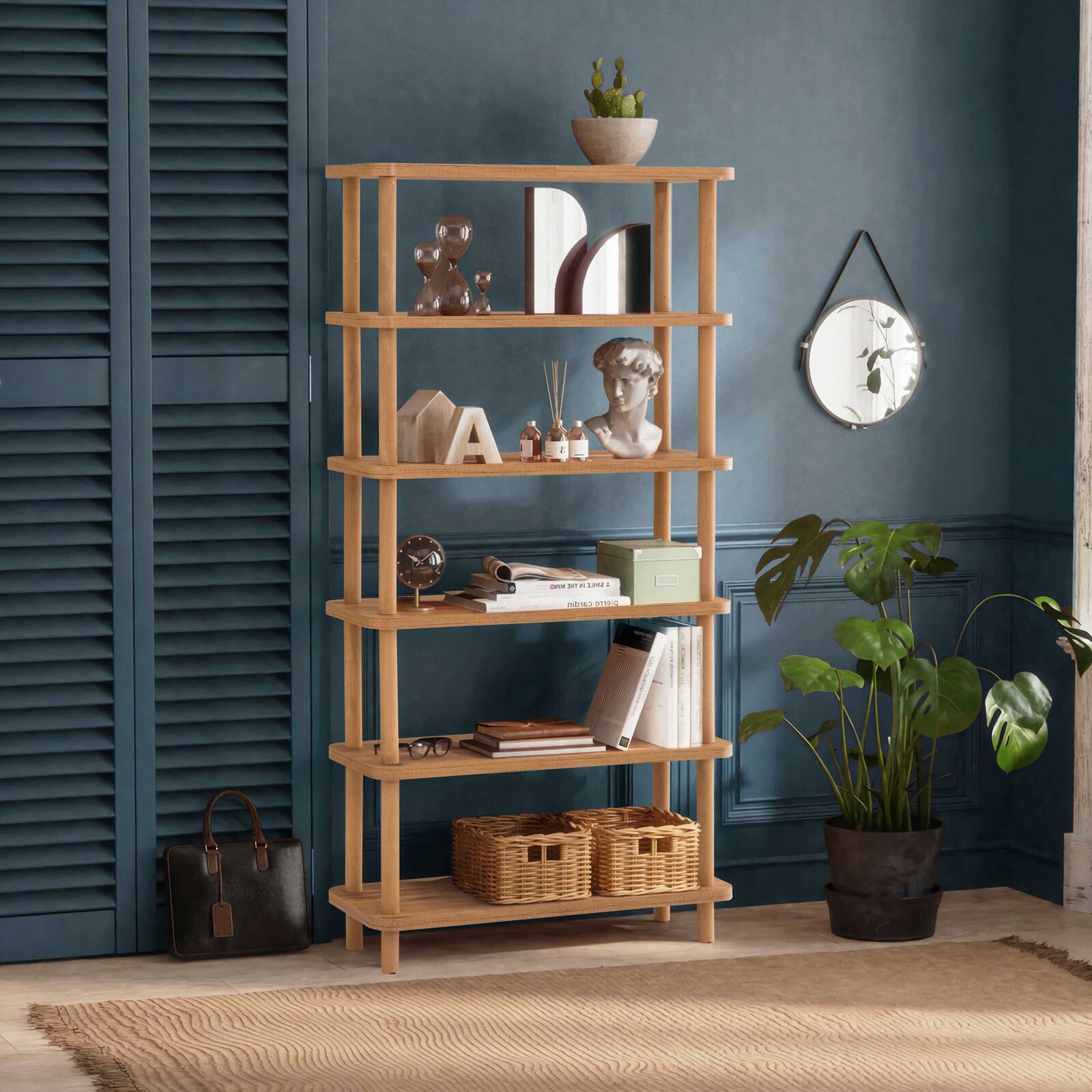 Gala Boekenplank | 100% MELAMINE | Atlantisch grenen – kavel bij Openbare Verkopen, Beveren-Leie