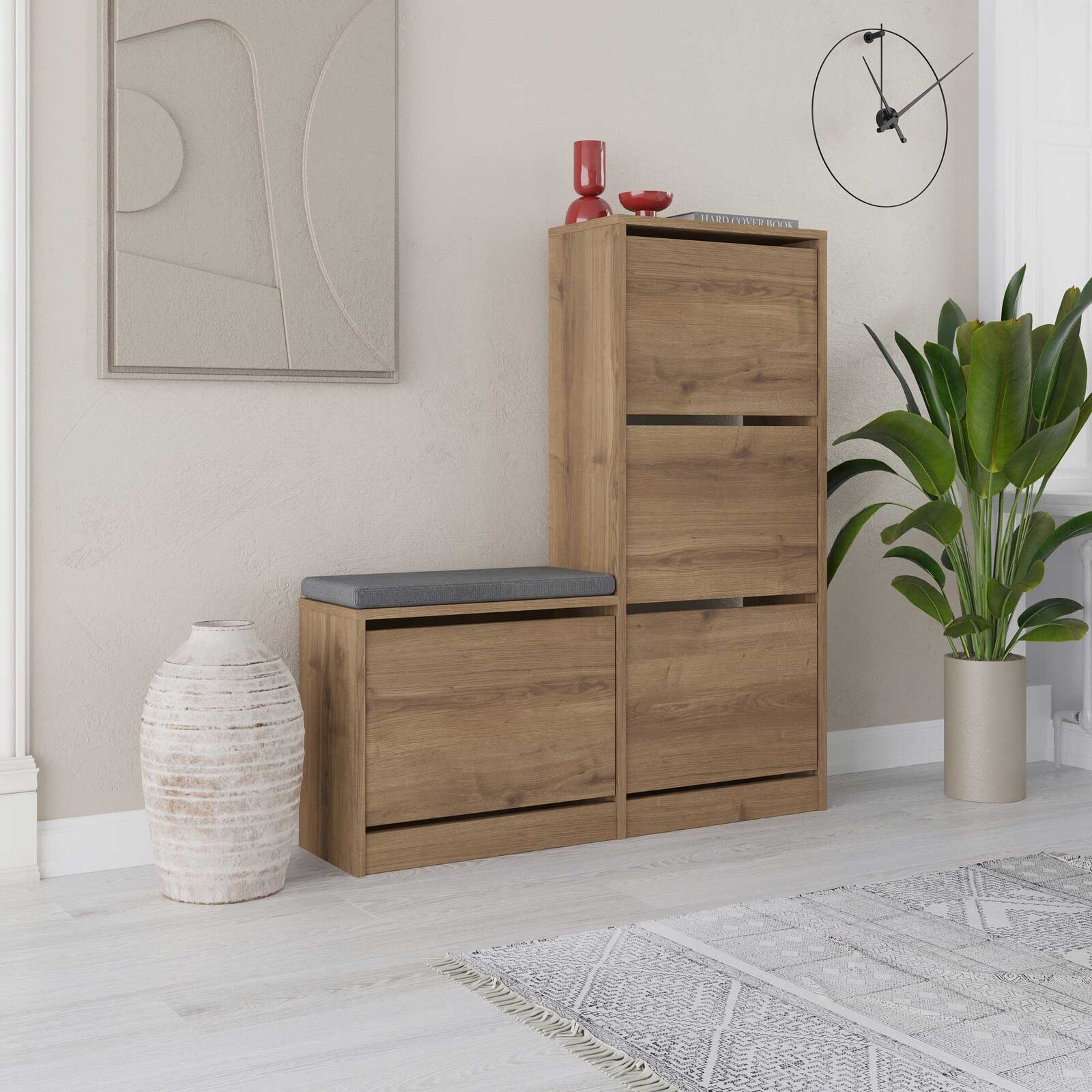 Dude Schoenenkast | 100% MELAMINE | Hitit – kavel bij Openbare Verkopen, Beveren-Leie