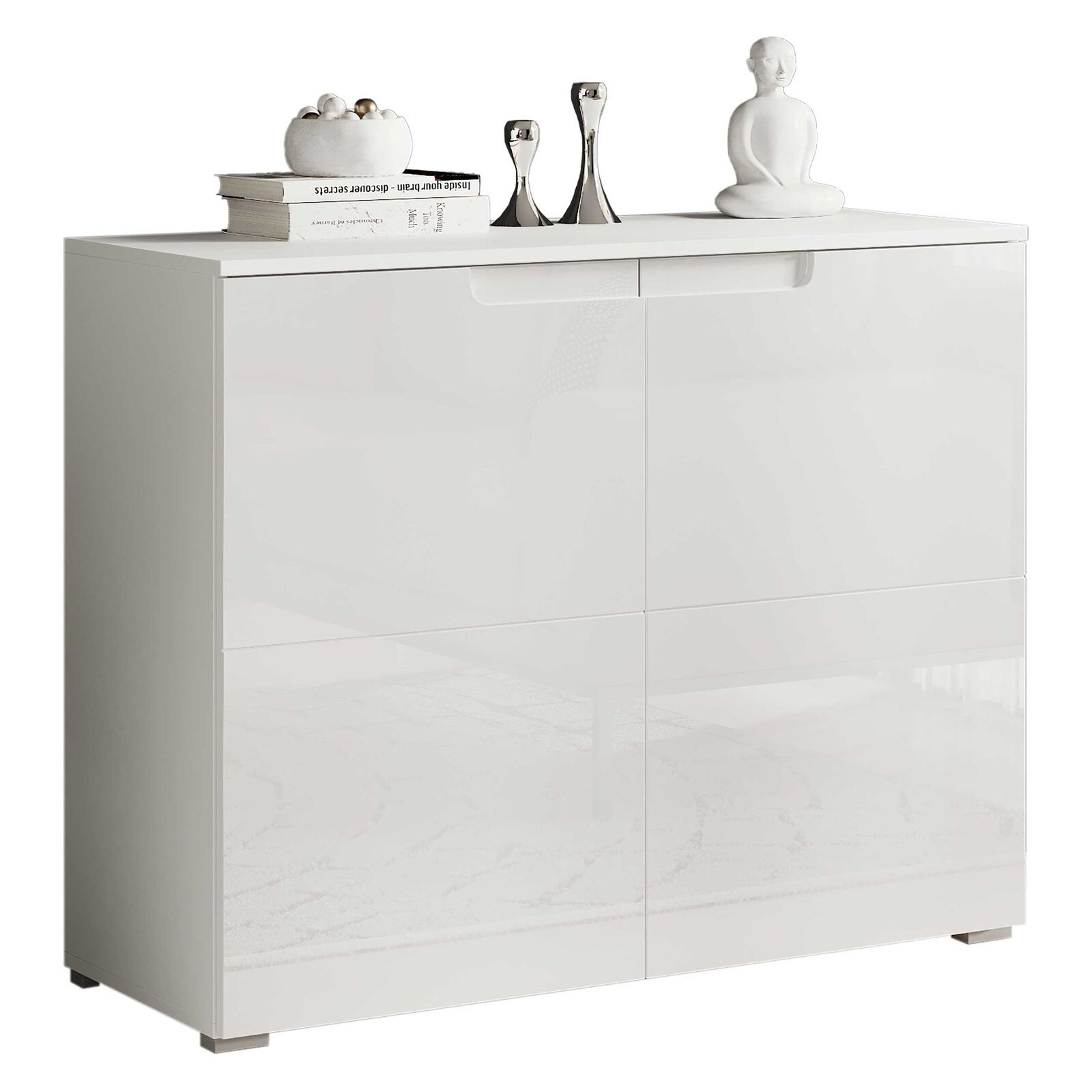 Commode Peso 2 deuren - wit – kavel bij Openbare Verkopen, Beveren-Leie