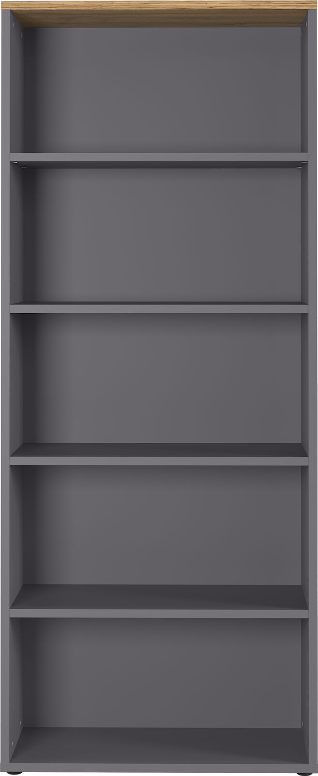Boekenkast Osmond 80cm - grafiet/eik – kavel bij Openbare Verkopen, Beveren-Leie