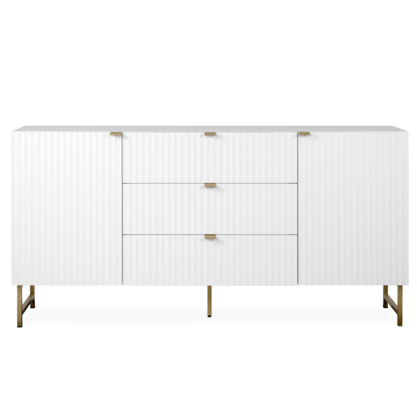 Dressoir Edith-wit/goud – kavel bij Openbare Verkopen, Beveren-Leie