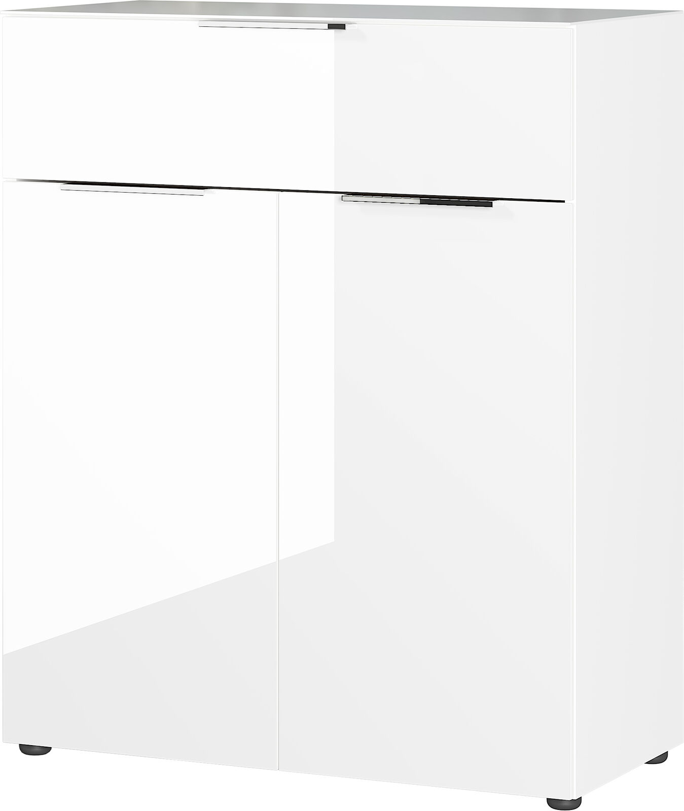 Commode Dudek 83cm met 2 deuren & 1 lade - wit – kavel bij Openbare Verkopen, Beveren-Leie