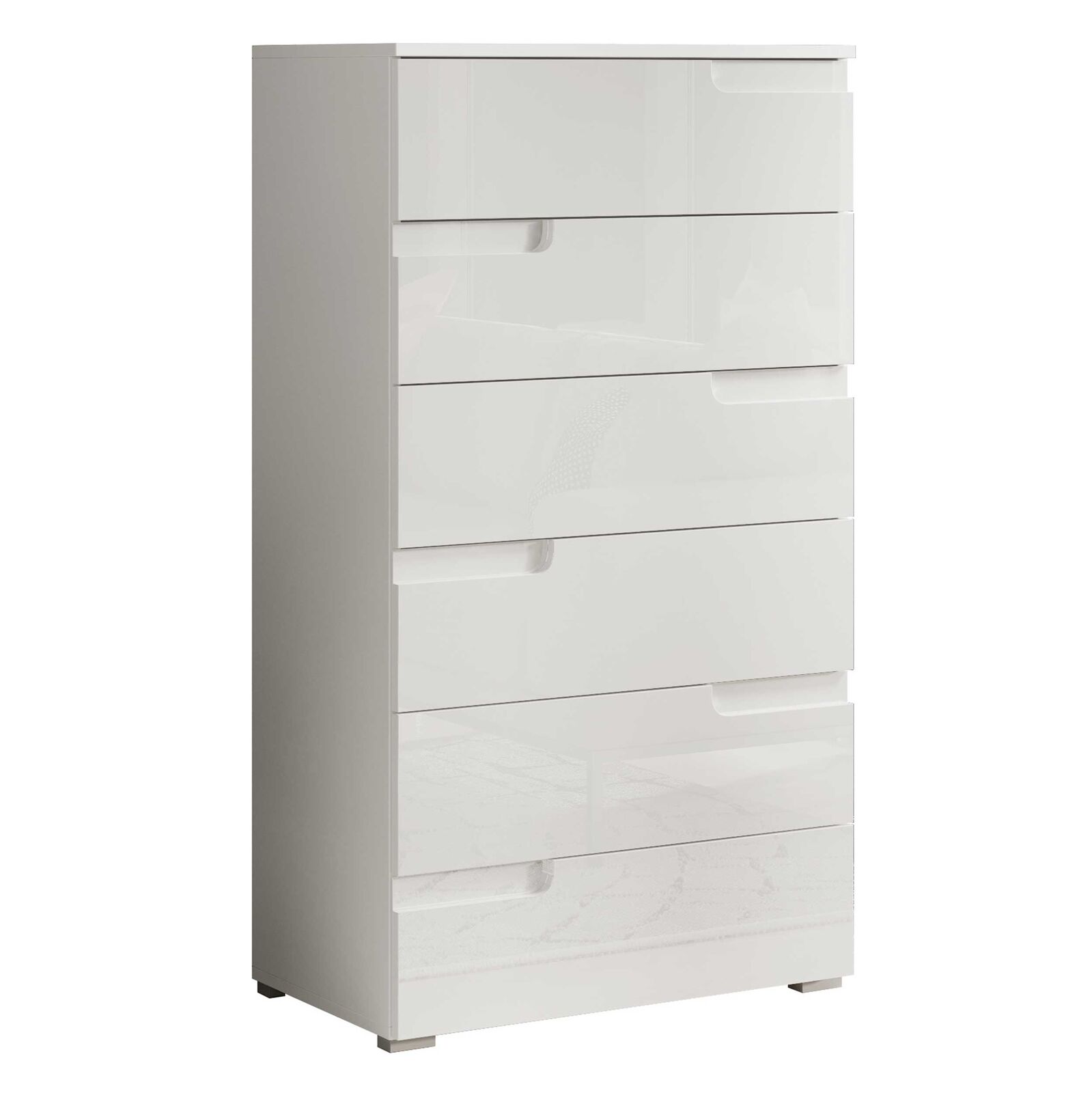 Commode Peso 6 lades - wit – kavel bij Openbare Verkopen, Beveren-Leie