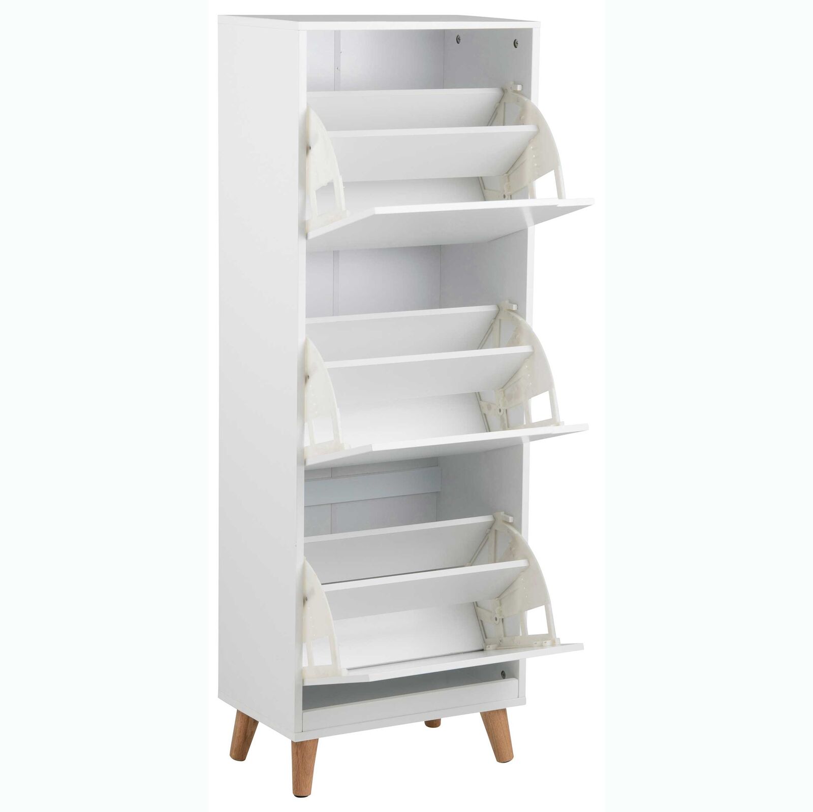 Schoenenkast Mistra 47cm, 3 deuren - wit – kavel bij Openbare Verkopen, Beveren-Leie