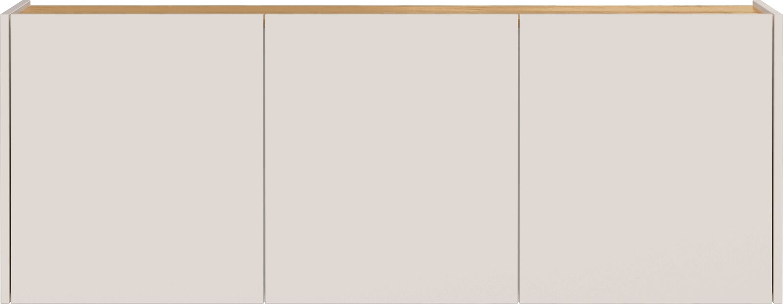 Halkast Lydia - 138x25x52cm - 3 deuren - kasjmier/eikdecor – kavel bij Openbare Verkopen, Beveren-Leie