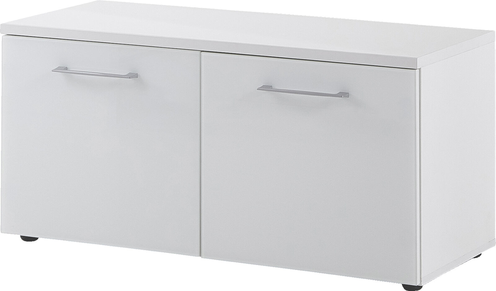 Schoenenkast Scifo 97cm met 2 deuren - wit – kavel bij Openbare Verkopen, Beveren-Leie