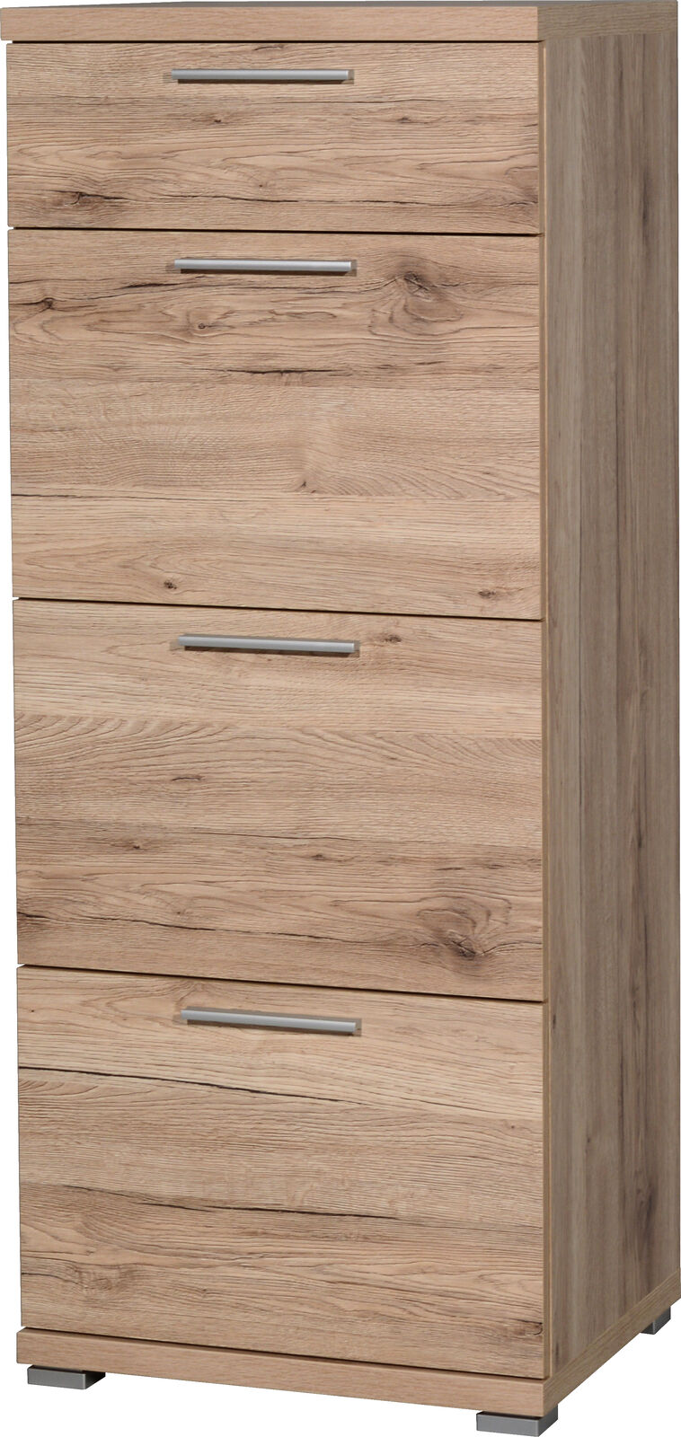 Ladekast Tosun 84 cm met 4 lades - eik – kavel bij Openbare Verkopen, Beveren-Leie