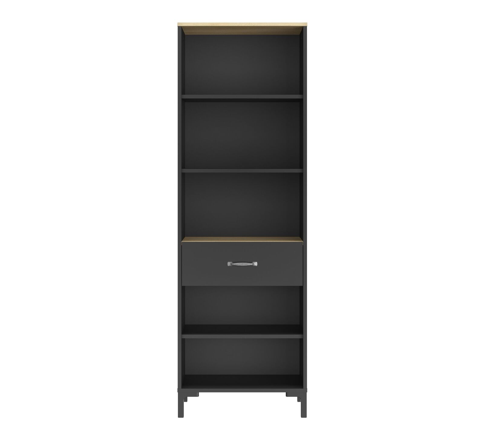 Open boekenkast Manchester | 56 x 40 x 171 cm | Helvezia Oak-design – kavel bij Openbare Verkopen, Beveren-Leie