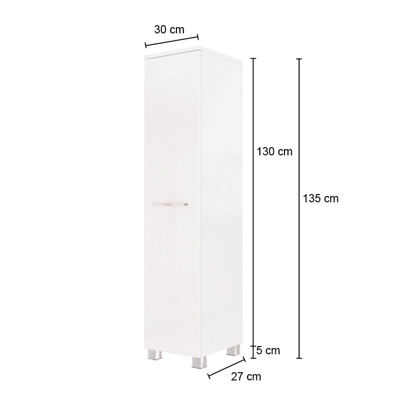 Kolomkast Gene 30cm 1 deur - wotan eik/groen – kavel bij Openbare Verkopen, Beveren-Leie