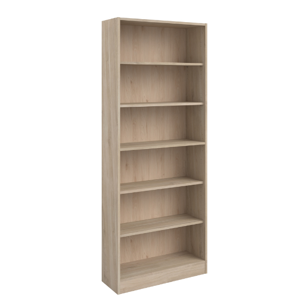 Boekenkast Hobby 198 cm-5 legplanken-eik – kavel bij Openbare Verkopen, Beveren-Leie