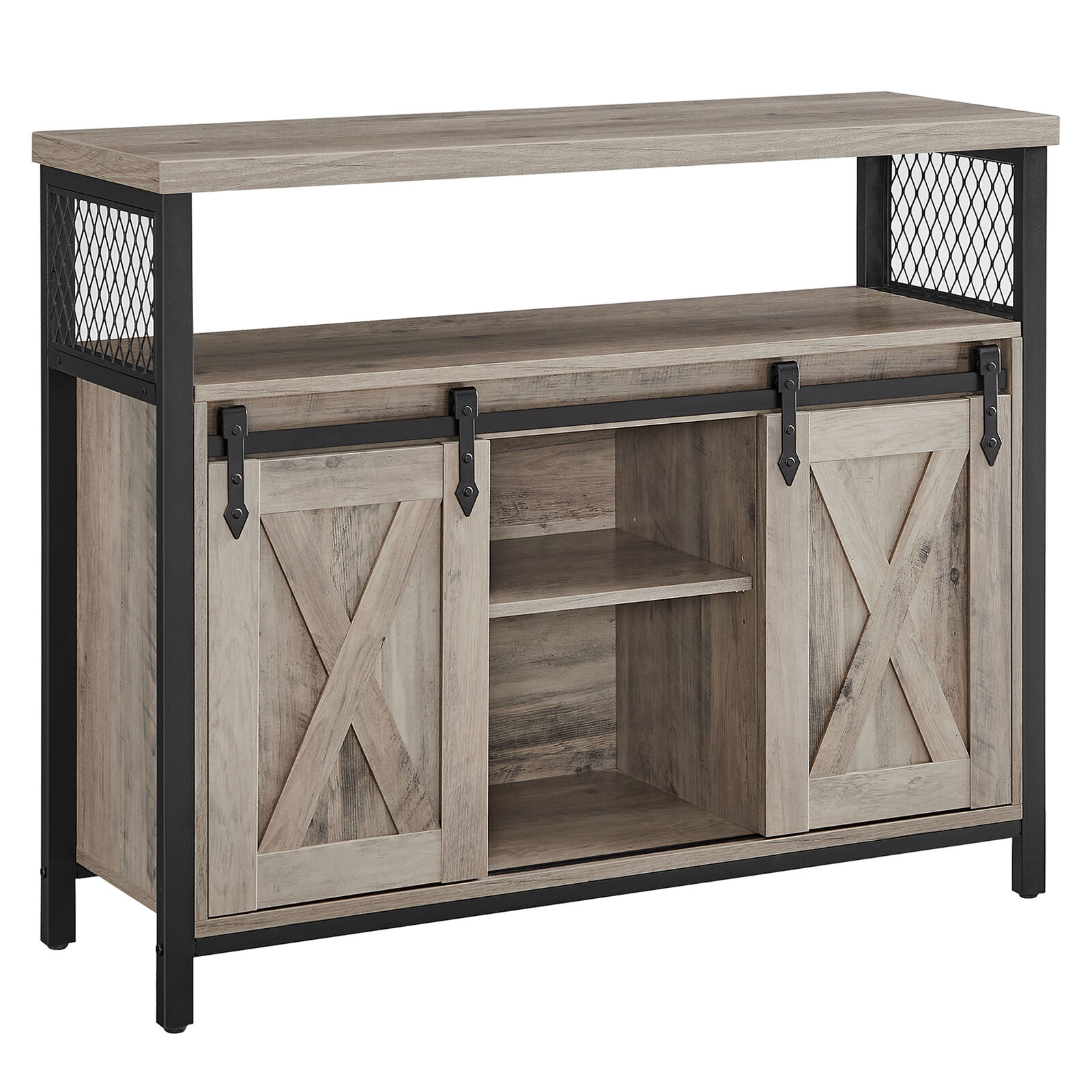 Bijzetkastje Norton | 100 x 33 x 80 cm | Grijsbeige design – kavel bij Openbare Verkopen, Beveren-Leie
