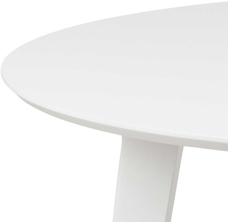Eettafel Ø105 cm Rover - Wit – kavel bij Openbare Verkopen, Beveren-Leie