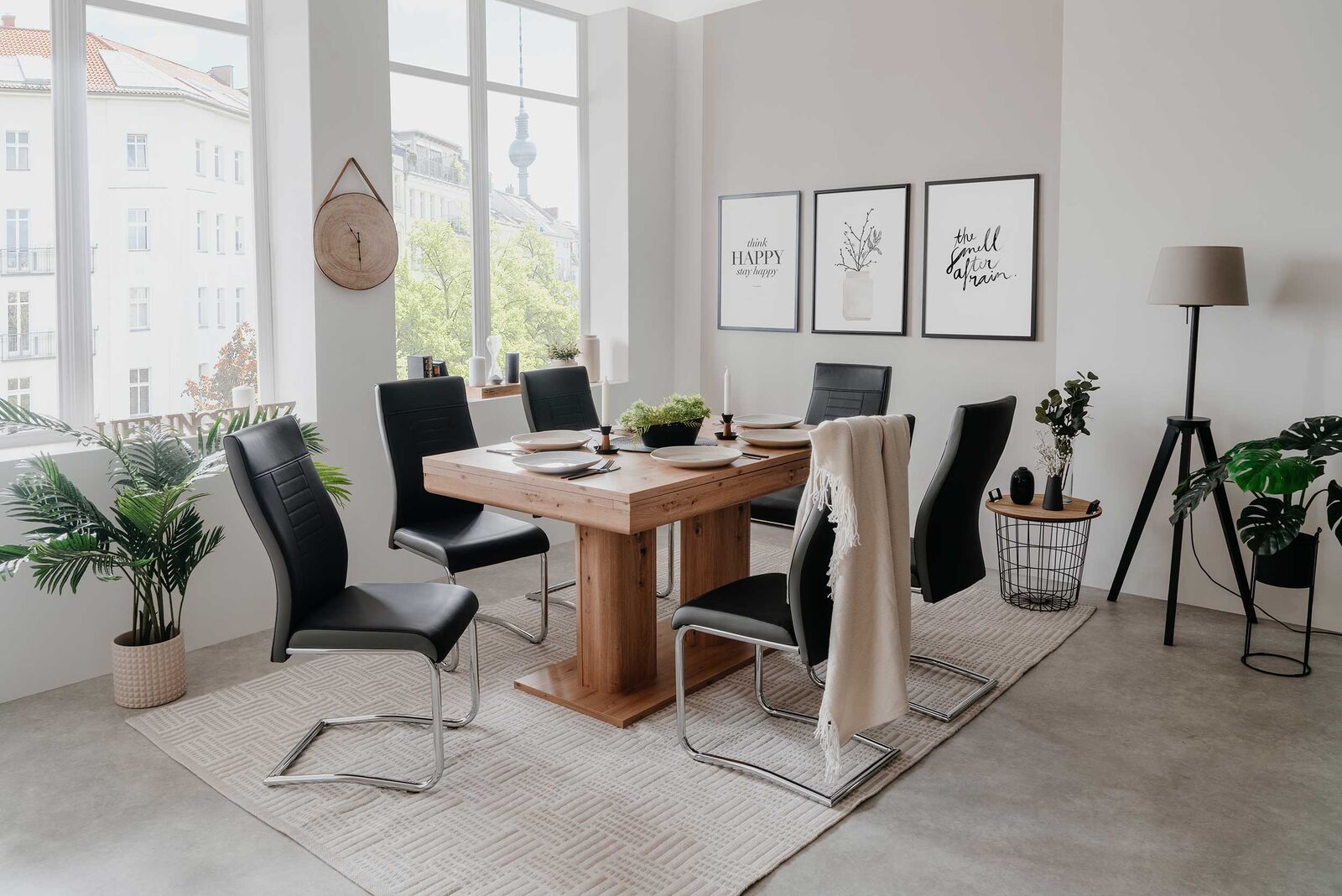 Uitschuifbare eettafel Heidelberg 140/220 - artisan eik – kavel bij Openbare Verkopen, Beveren-Leie