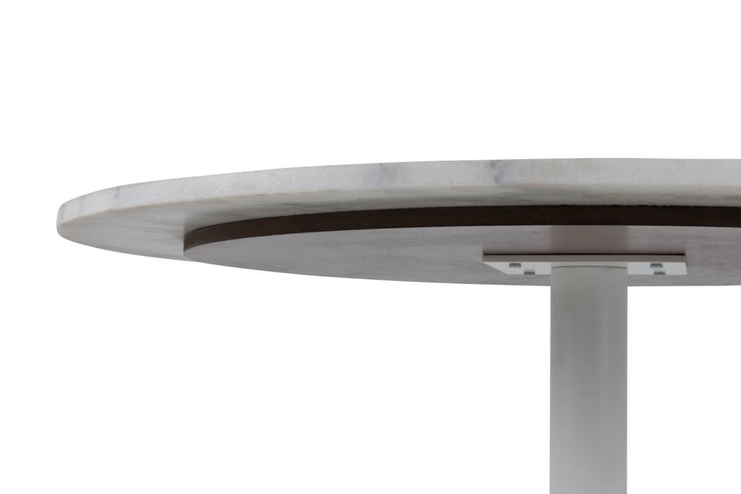 Eettafel Tarro 110cm - wit – kavel bij Openbare Verkopen, Beveren-Leie