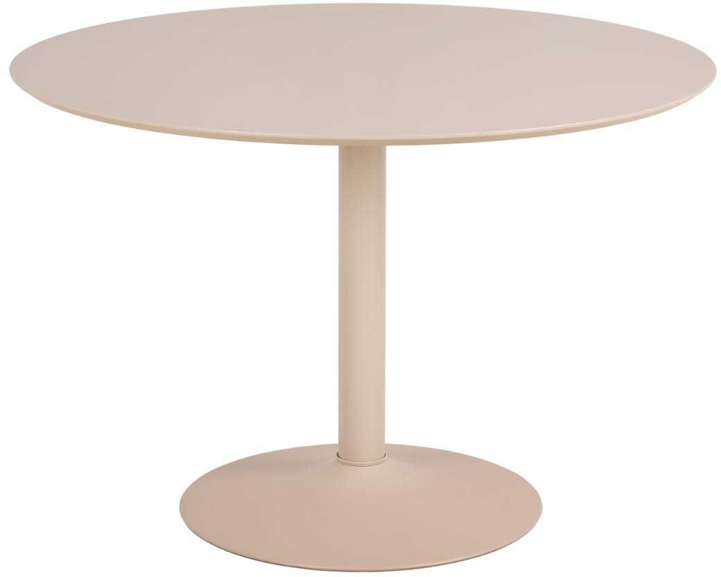 Ronde eettafel Ibiza - 110x74cm - beige – kavel bij Openbare Verkopen, Beveren-Leie