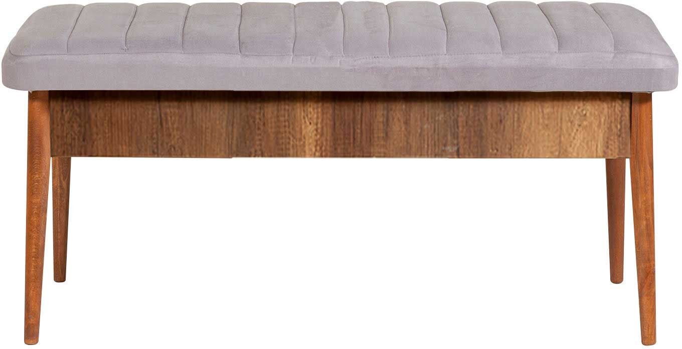 Bank Vella | 100% melaminegecoat | Fluweel | Walnoot Soho-design – kavel bij Openbare Verkopen, Beveren-Leie