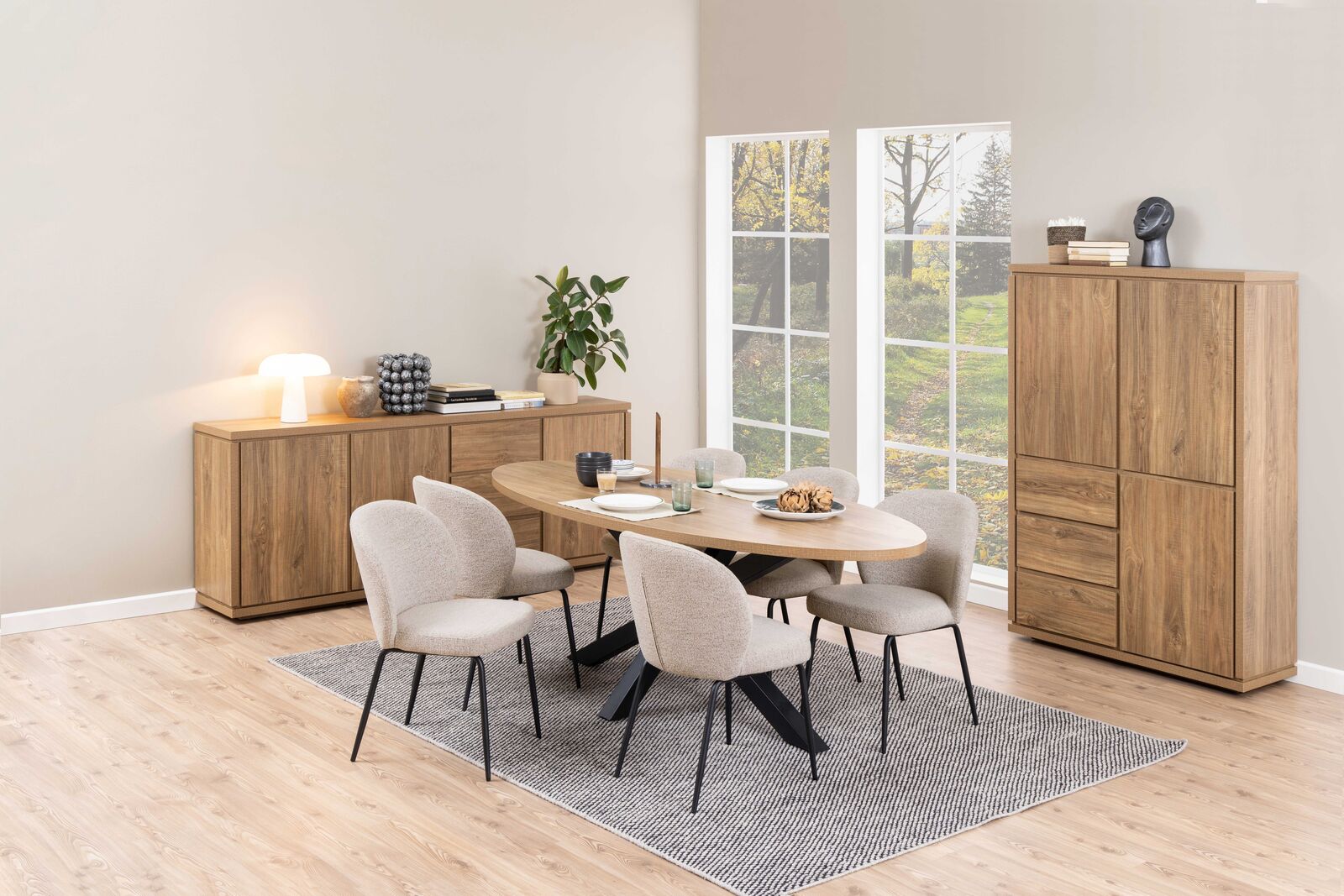Eetkamerstoel Patricia - 59x47x82 cm - Monza/beige – kavel bij Openbare Verkopen, Beveren-Leie
