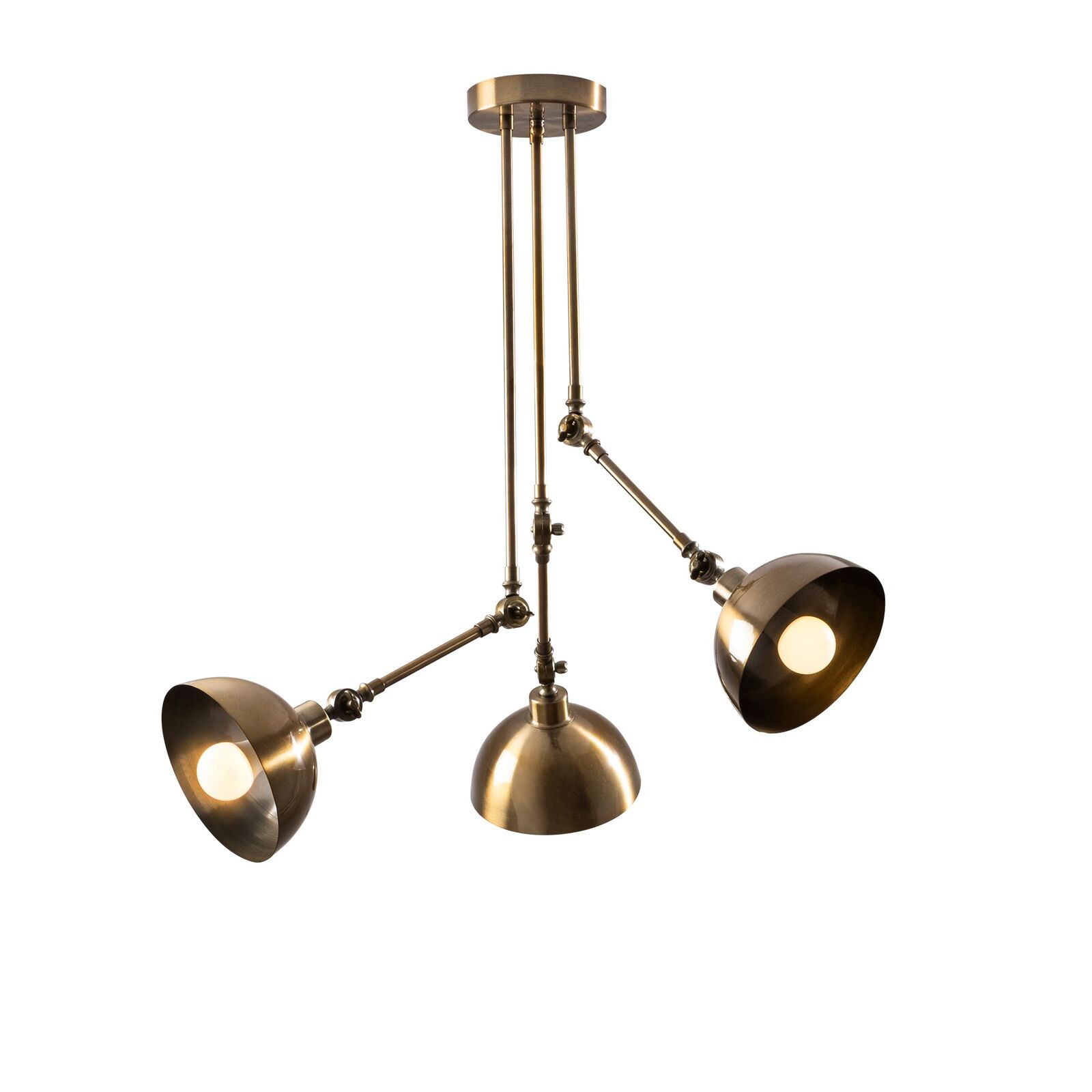 Vintage Metalen Kroonluchter | Tatum | 90x90cm | 98cm Hoogte – kavel bij Openbare Verkopen, Beveren-Leie
