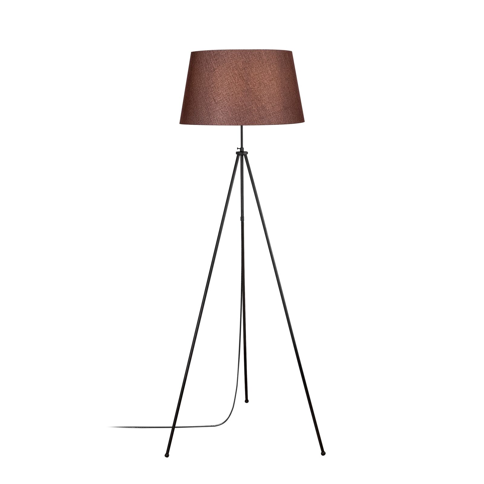 Tripod Staande lamp | METALEN BEHUIZING | Zwart, Bruin – kavel bij Openbare Verkopen, Beveren-Leie