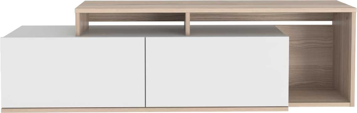 Nexera TV-meubel | 100% MELAMINE | Cordoba, Wit – kavel bij Openbare Verkopen, Beveren-Leie