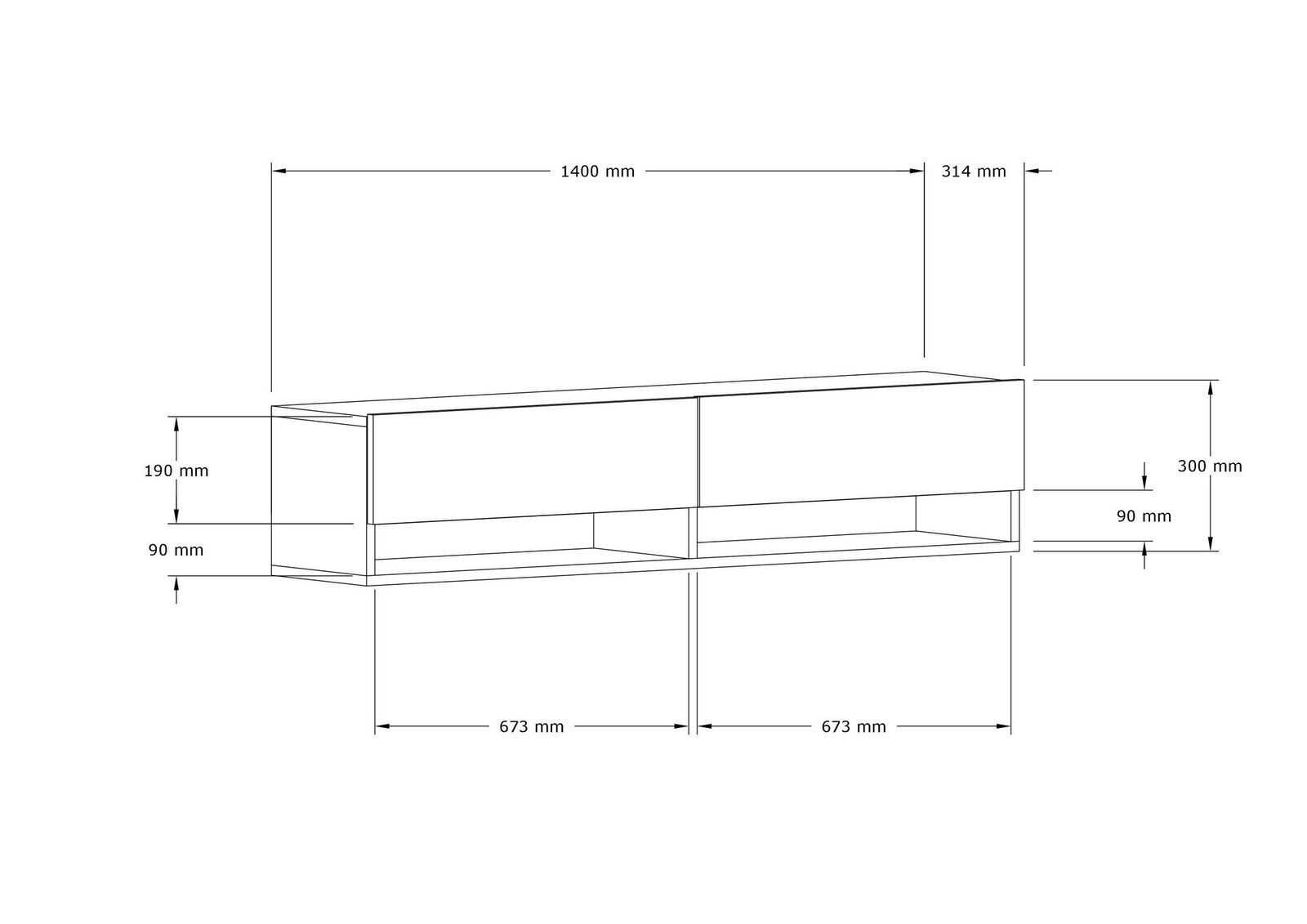 Arges TV-meubel | 100% MELAMINE | Antraciet – kavel bij Openbare Verkopen, Beveren-Leie