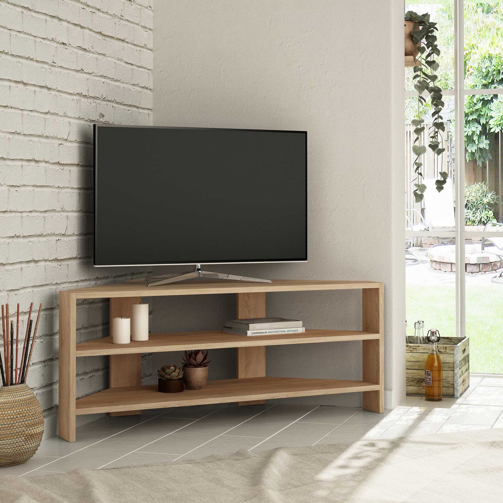 Thales TV-meubel | 100% MELAMINE | Eiken – kavel bij Openbare Verkopen, Beveren-Leie