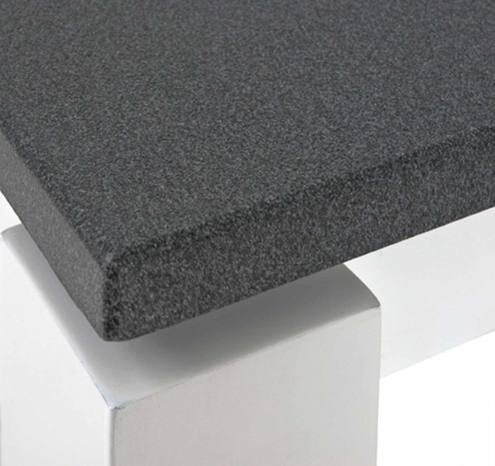 Bijzettafel Marius 40x40cm, 1 legplank - wit/antraciet – kavel bij Openbare Verkopen, Beveren-Leie