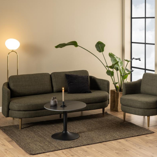 Malta Zwart Keramisch Salontafeltje, 60x45cm – kavel bij Openbare Verkopen, Beveren-Leie