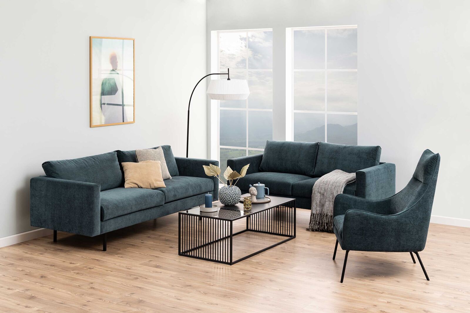 Marmeren en glazen salontafel, draadonderstel, 120x60cm – kavel bij Openbare Verkopen, Beveren-Leie