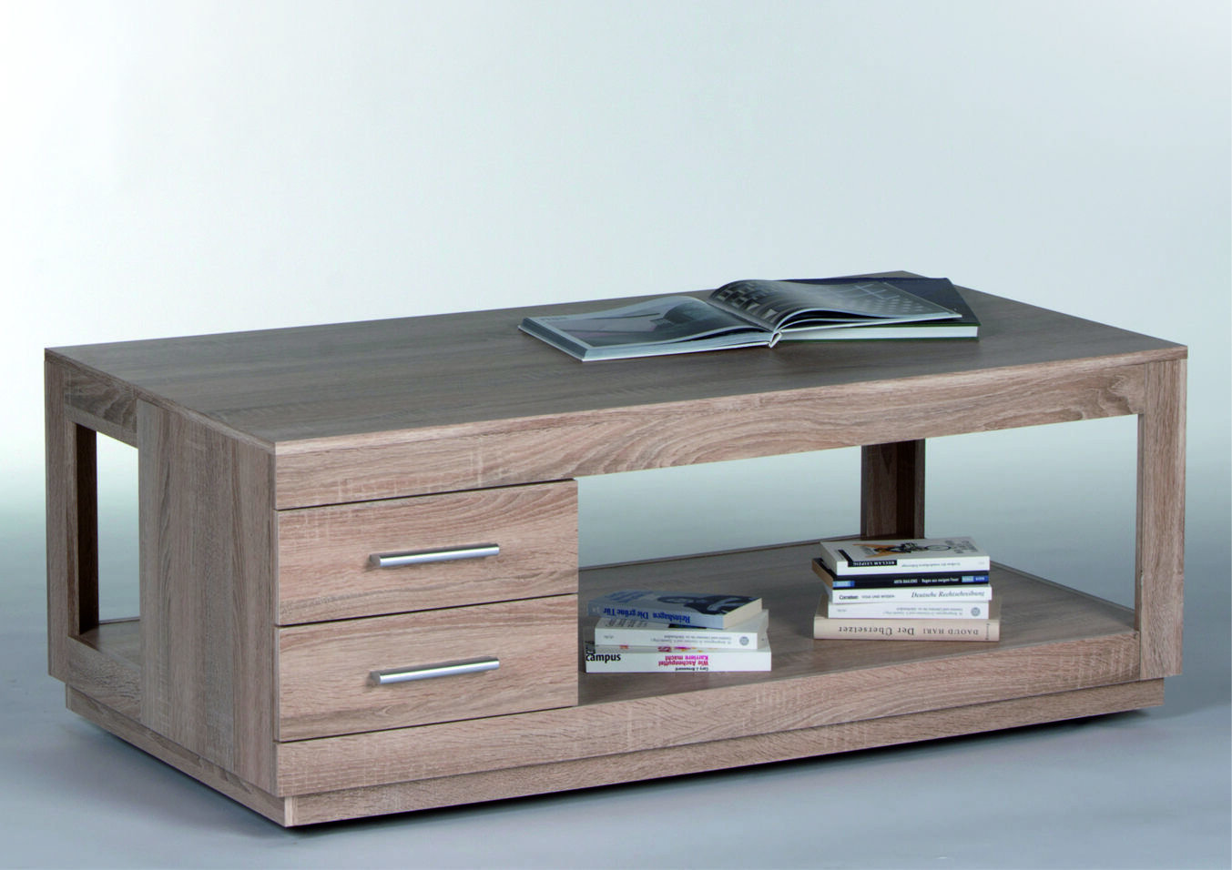 Salontafel Torben 120cm met 2 lades - eik – kavel bij Openbare Verkopen, Beveren-Leie
