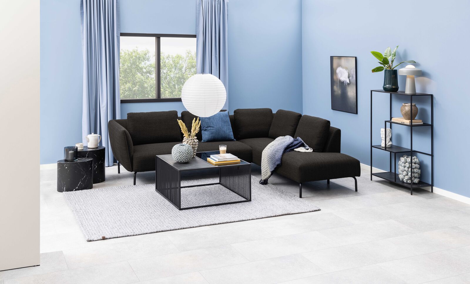 Salontafel Strington 80x80 cm - zwart – kavel bij Openbare Verkopen, Beveren-Leie